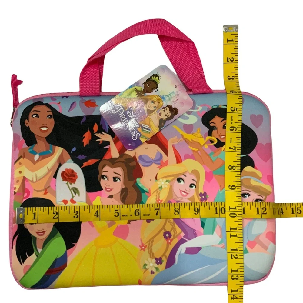 Disney Princess Tablet iPad Laptop Carrying Case Padded 13” X 10” - Picture 3 of 9